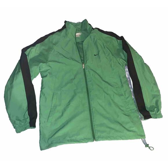 Vintage‎ Nike Jacket Men Size Large Full Zip Green Tag Windbreaker Casual - Picture 1 of 12